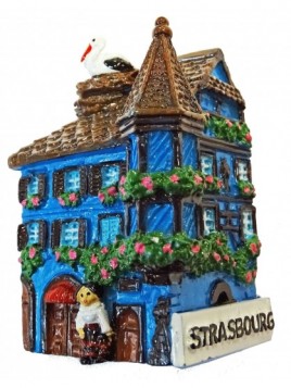 Magnet 3D Alsatian House "Strasbourg"