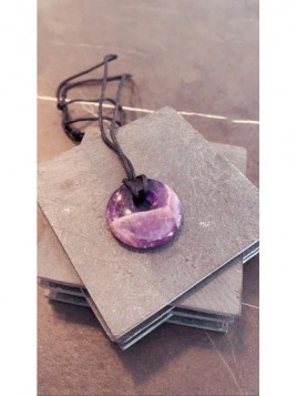 AMETHYSTE Donut necklace