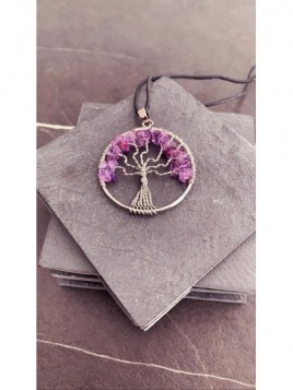 AMETHYSTE Tree of Life necklace