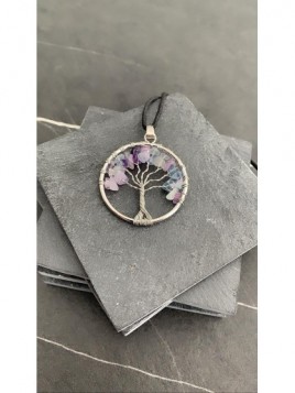 FLUORITE Tree of Life necklace