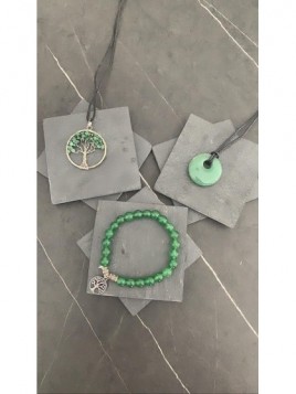 Bracelet set, Aventurine necklace