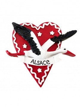 Magnet Alsace "Cigogne"