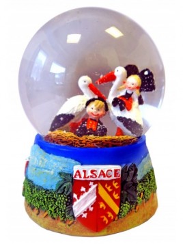 Boule Neigeuse Alsace, couple alsacien